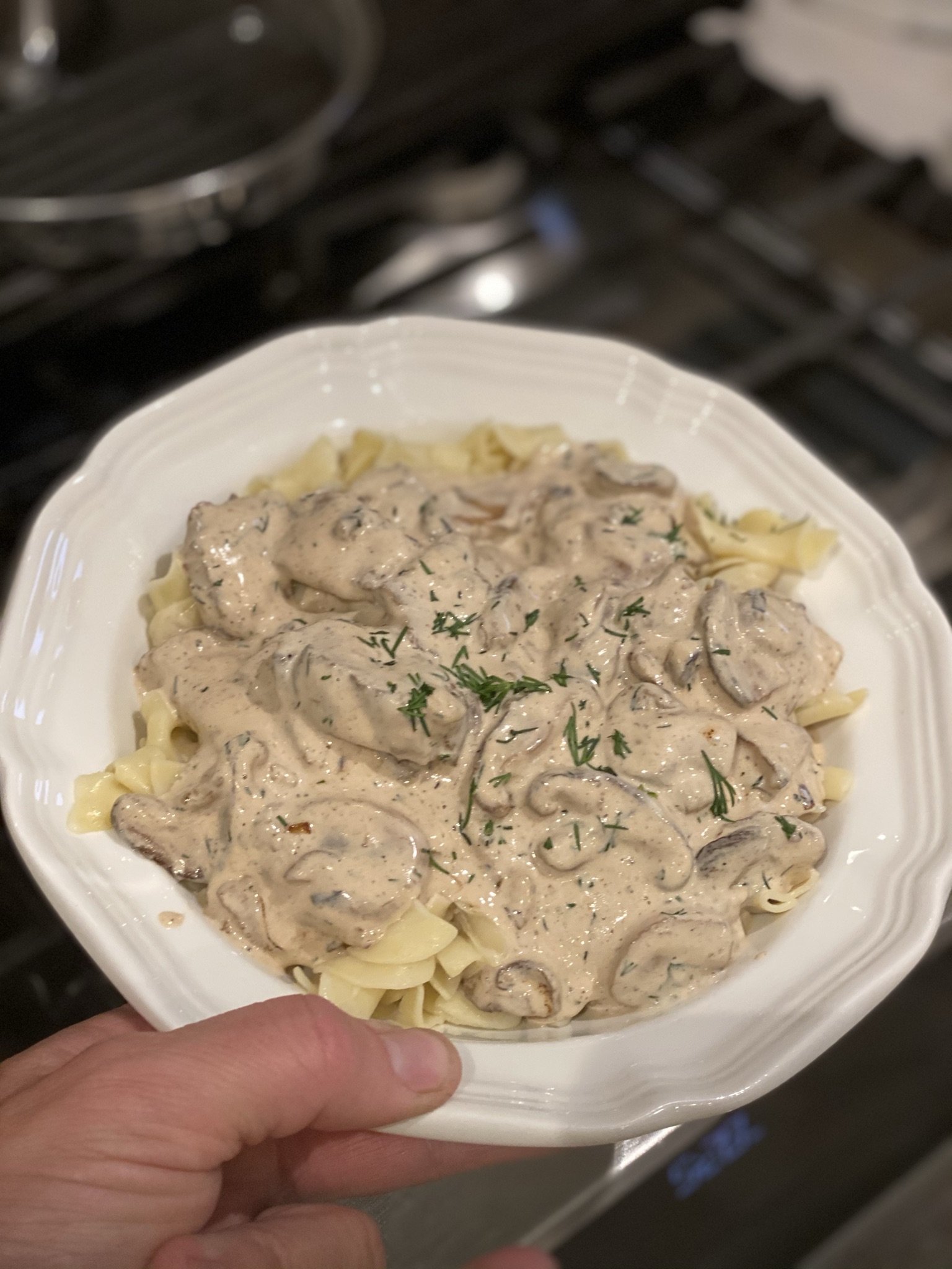 Venison Stroganoff